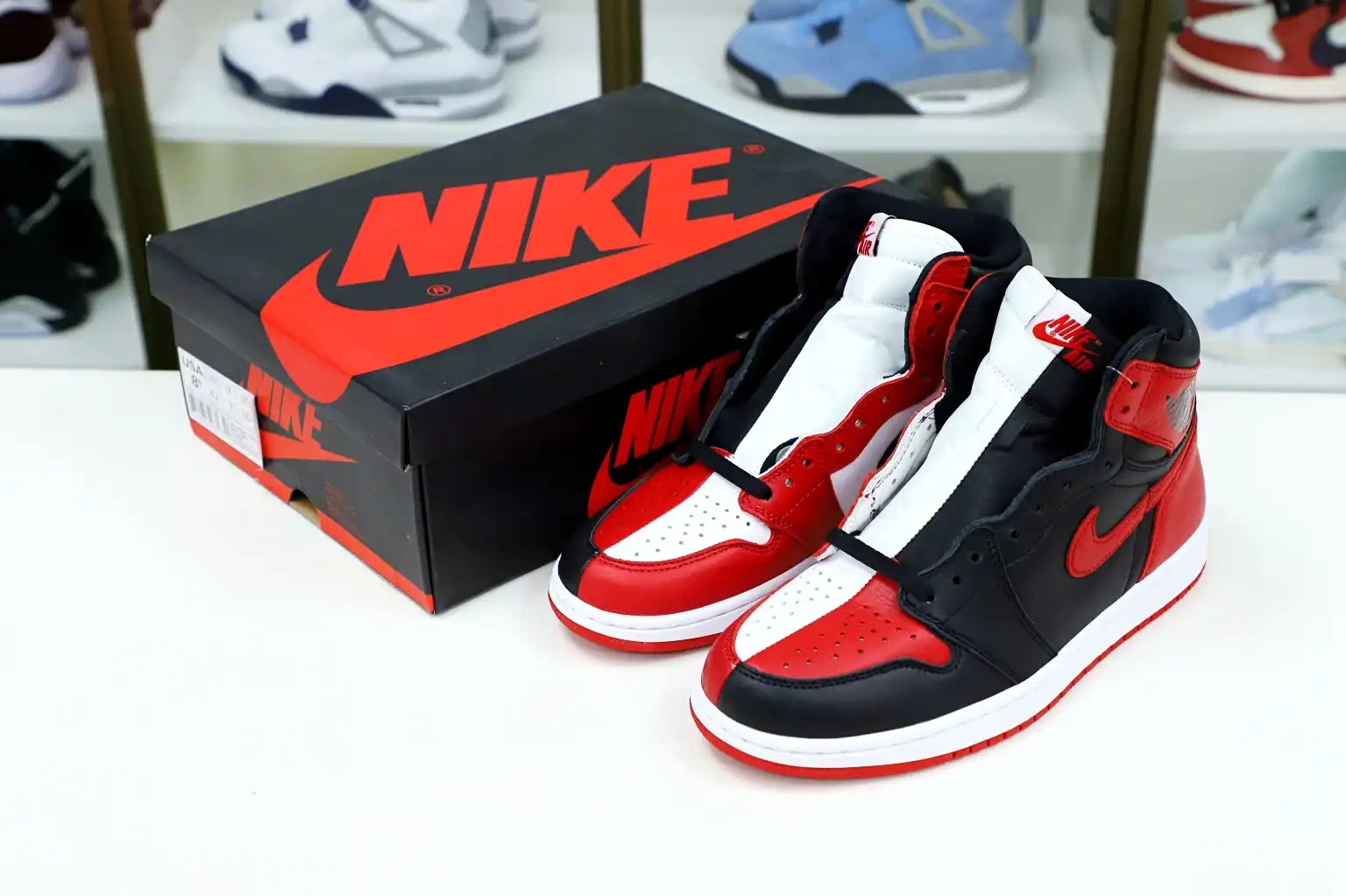 Kimikick TO AIR CHICAGO RETRO HIGH NRG 'HOMAGE JORDAN 1 HOME' OG EXCLUSIVE 0502